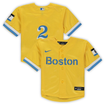 Men's - Xander Bogaerts Boston Red Sox Infant City Connect Script Replica Jersey - Gold Men's - Xander Bogaerts Boston Red Sox Infant City Connect Script Replica Jersey - Gold
