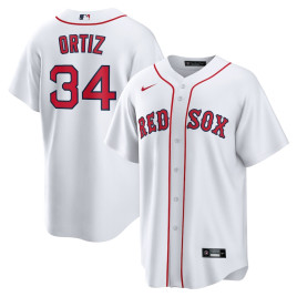 Men's - David Ortiz Boston Red Sox Home Replica Player Jersey - White Men's - David Ortiz Boston Red Sox Home Replica Player Jersey - White