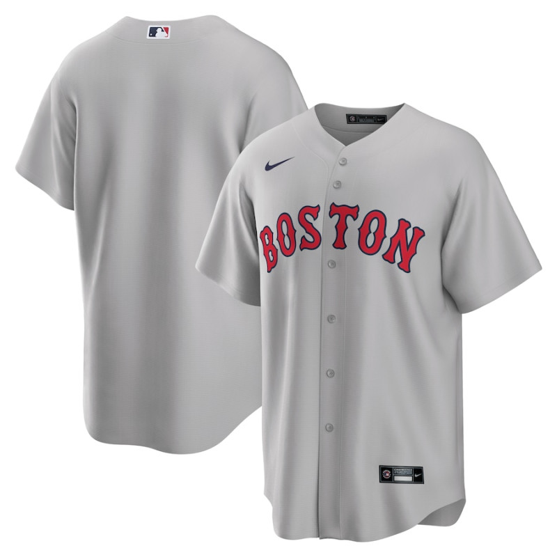 Men's - Boston Red Sox Road Replica Team Jersey - Gray Men's - Boston Red Sox Road Replica Team Jersey - Gray