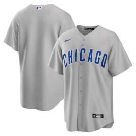 Men's - Chicago Cubs Road Replica Team Jersey - Gray Men's - Chicago Cubs Road Replica Team Jersey - Gray