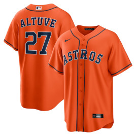 Men's - Jose Altuve Houston Astros Alternate Replica Player Name Jersey - Orange
