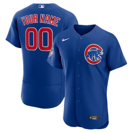 Men's - Chicago Cubs Alternate Authentic Custom Jersey - Royal Men's - Chicago Cubs Alternate Authentic Custom Jersey - Royal