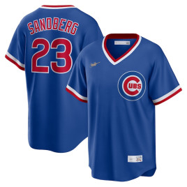 Men's - Ryne Sandberg Chicago Cubs Road Cooperstown Collection Player Jersey - Royal Men's - Ryne Sandberg Chicago Cubs Road Cooperstown Collection Player Jersey - Royal