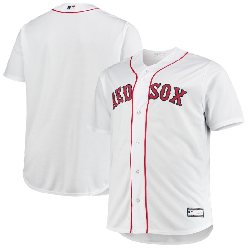 Men's - Boston Red Sox Home Replica Team Jersey - White Men's - Boston Red Sox Home Replica Team Jersey - White