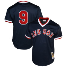 Men's - Mitchell & Ness Ted Williams Boston Red Sox 1990 Authentic Cooperstown Collection Batting Practice Jersey - Navy Blue