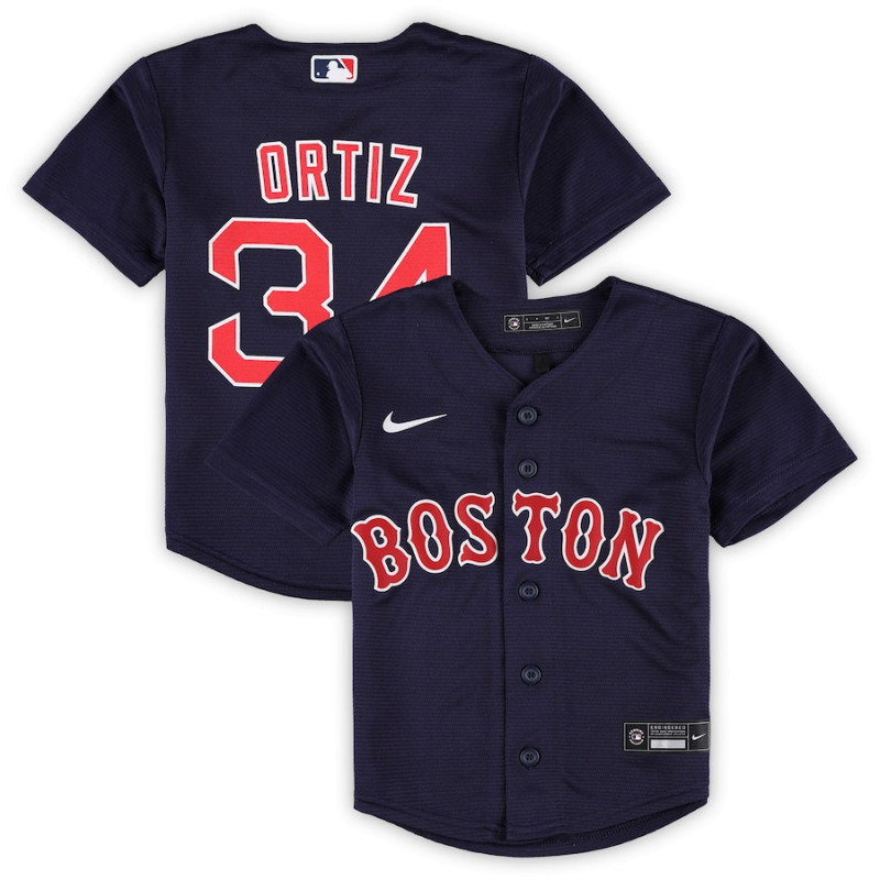 Men's - David Ortiz Boston Red Sox Preschool 2022 Hall of Fame Replica Player Jersey - Navy Men's - David Ortiz Boston Red Sox Preschool 2022 Hall of Fame Replica Player Jersey - Navy