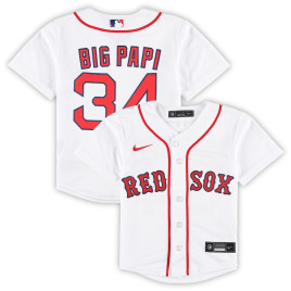 Men's - David Ortiz Boston Red Sox Preschool 2022 Hall of Fame Replica Player Jersey - White Men's - David Ortiz Boston Red Sox Preschool 2022 Hall of Fame Replica Player Jersey - White