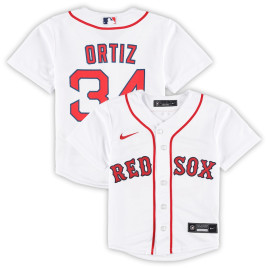 Men's - David Ortiz Boston Red Sox Toddler 2022 Hall of Fame Replica Player Jersey - White Men's - David Ortiz Boston Red Sox Toddler 2022 Hall of Fame Replica Player Jersey - White