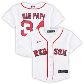 Men's - David Ortiz Boston Red Sox Toddler 2022 Hall of Fame Team Replica Player Jersey - White Men's - David Ortiz Boston Red Sox Toddler 2022 Hall of Fame Team Replica Player Jersey - White