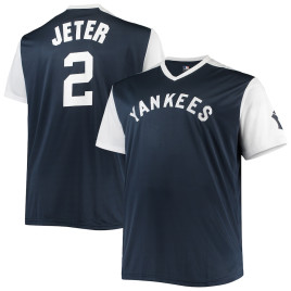 Men's - Derek Jeter New York Yankees Cooperstown Collection Player Replica Jersey - Navy/White Men's - Derek Jeter New York Yankees Cooperstown Collection Player Replica Jersey - Navy/White