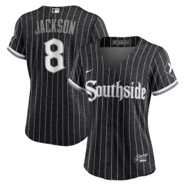 Women's - Bo Jackson Chicago White Sox City Connect Replica Player Jersey - Black Women's - Bo Jackson Chicago White Sox City Connect Replica Player Jersey - Black