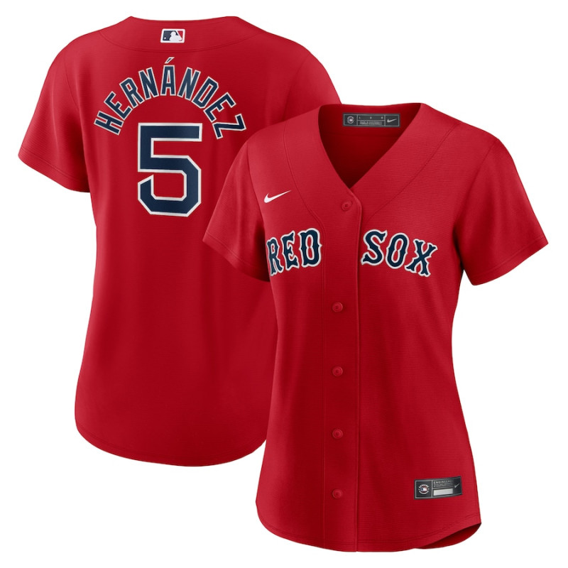 Women's - Enrique Hernandez Boston Red Sox Alternate Replica Player Jersey - Red Women's - Enrique Hernandez Boston Red Sox Alternate Replica Player Jersey - Red