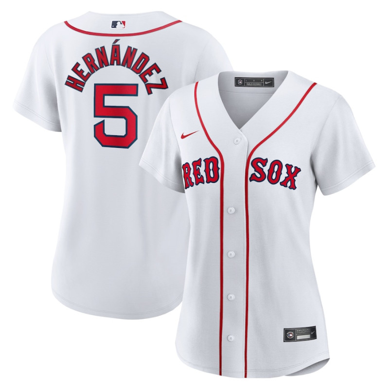 Women's - Enrique Hernandez Boston Red Sox Home Replica Player Jersey - White Women's - Enrique Hernandez Boston Red Sox Home Replica Player Jersey - White