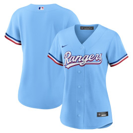Women's - Texas Rangers Alternate Replica Team Jersey - Light Blue