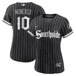 Women's - Yoan Moncada Chicago White Sox 2021 City Connect Replica Player Jersey - Black Women's - Yoan Moncada Chicago White Sox 2021 City Connect Replica Player Jersey - Black