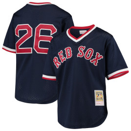 Youth - Wade Boggs Boston Red Sox Mitchell & Ness Cooperstown Collection Mesh Batting Practice Jersey - Navy Youth - Wade Boggs Boston Red Sox Mitchell & Ness Cooperstown Collection Mesh Batting Practice Jersey - Navy