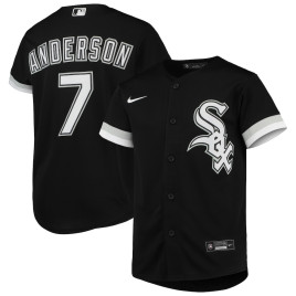 Youth - Tim Anderson Chicago White Sox Alternate Replica Player Jersey - Black Youth - Tim Anderson Chicago White Sox Alternate Replica Player Jersey - Black