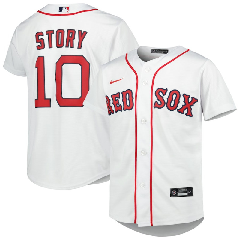 Youth - Trevor Story Boston Red Sox Home Replica Player Jersey - White Youth - Trevor Story Boston Red Sox Home Replica Player Jersey - White